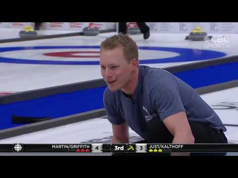 #cmdcc2019 Nancy Martin trips on a rock sliding backward