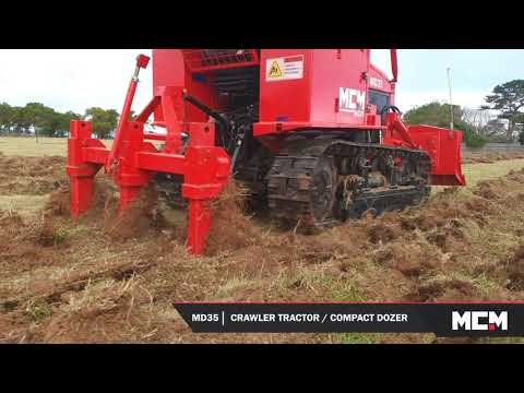 MD35 Crawler Tractor/Compact Dozer with Three Shank Ripper - Eastwind Type Dozer UPGRADED