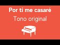 Eros Ramazzotti - Por ti me casaré (karaoke con piano)