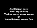 Love - Always See Your Face ( Lyrics )