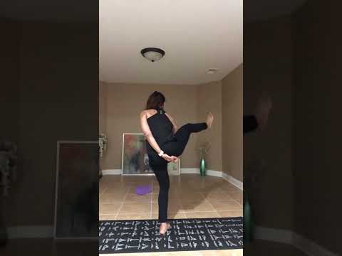 Flamingo to Baddha Garudasana