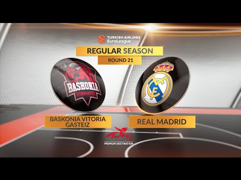 EuroLeague Highlights RS Round 21: Baskonia Vitoria Gasteiz 71-79 Real Madrid