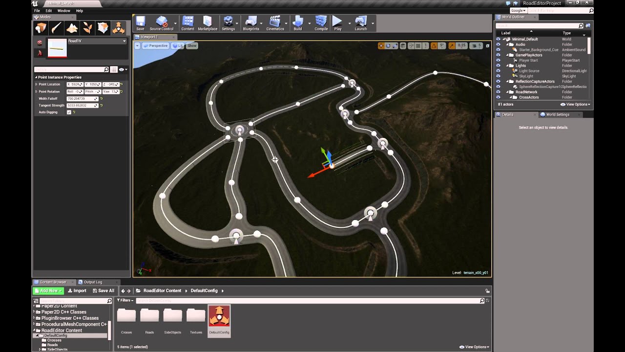 Release Road Editor for UE4 - YouTube