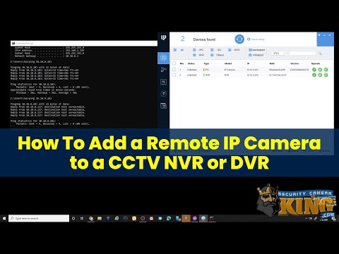 How To Add Remote IP Camera to a CCTV NVR or DVR