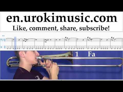 Trombone lessons Mission Impossible - Theme Sheet Music Tutorial Part#1 um-i352