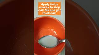 DIY hair tonic to stop hair fall and get healthy thick hair 🌹👌 #shorts #hair
