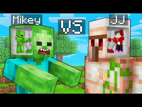 Ultimate Minecraft Battle: Mikey & JJ vs Zombie Golem!