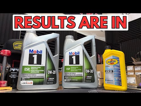 MOBIL 1 ESP 0w30 vs 0w20 - 3.0 Duramax Oil Analysis