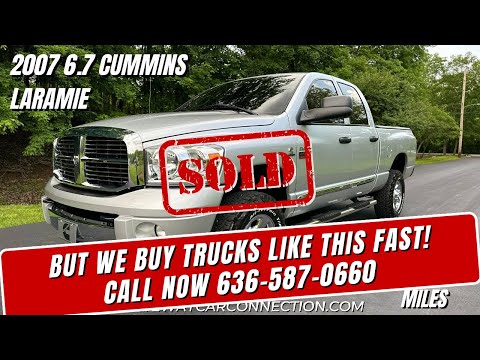 6.7 Cummins: 2007 Dodge Ram 2500 Laramie 6.7 Cummins with 31k Miles