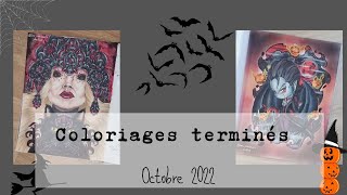 Coloriages terminés Octobre 2022 - Finished pages