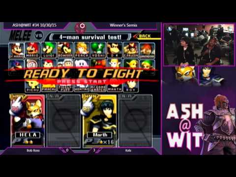 TryceBlazer (Fox) vs Kels (Sheik, Marth, Falco) - ASH@WIT #34 Melee Winner's Semis