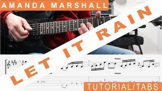 Amanda Marshall, Let it rain, Guitar Lesson, TABS, Tutorial, Solo &amp; Chords