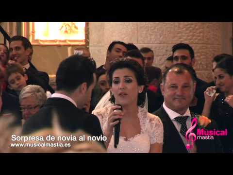 Sorpresa de novia al novio le canta Hasta mi final iL Divo BODA MORATALLA Musical Mastia Wedding