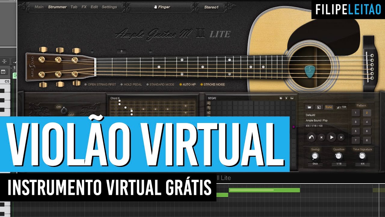 Como gravar um VIOLÃO sem um violão | Filipe Leitão