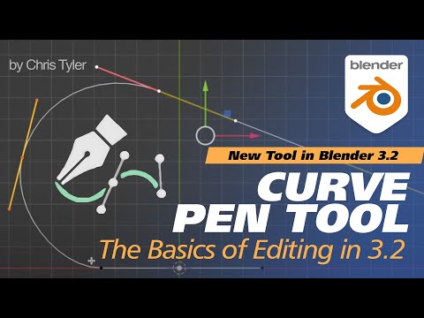 Using Blender's Curve Pen Tool