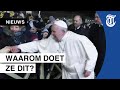 Paus verontwaardigd na rare actie vanuit publiek