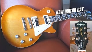 Video thumbnail for UNBOXING AND PLAYING MY NEW GUITAR! 2020 EPIPHONE LES PAUL CLASSIC HONEYBURST by DenDenBMX
