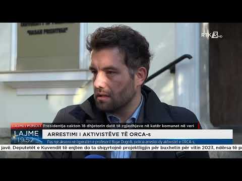 Pas një aksioni në ligjeratën e profesorit Bujar Dugolli, policia Rron Gjinovcin dhe Dibran Hoxhën