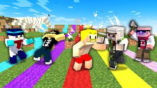 喧嘩勃発！？ズレたら即死亡の一本道レース！【マイクラ】