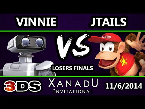 Xanadu Invitational - Jtails (Diddy Kong) Vs. XFIRE | Vinnie (ROB) SSB3DS LF - Smash 4 3DS