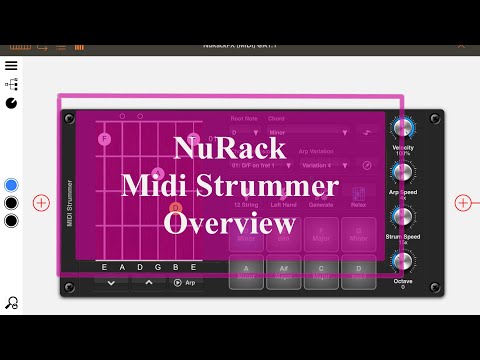 4Pockets NuRackFX - Tutorial: Exploring the App Part 4, Midi Strummer