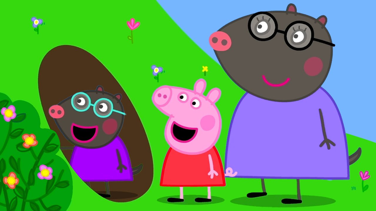 Casa subterrânea de Molly Mole 🏠 Peppa Pig Portuguese Brazil Episódios completos 🐽 Desenhos Animados