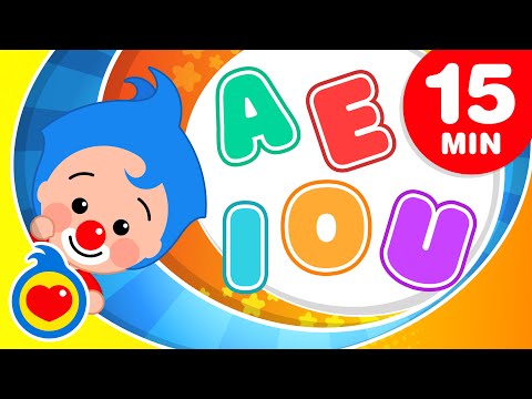 Aprendendo as Vogais 🤓 e + Músicas Infantis de Aprendizagem (15 Min) | Um Herói do Coração