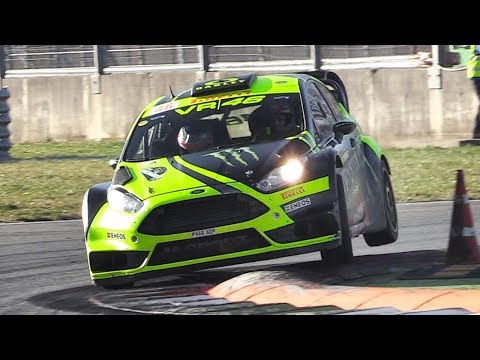 Valentino Rossi In Action Driving a Ford Fiesta RS WRC at 2017 Monza Rally Show!