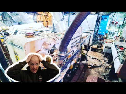 Engine Room Nightmare on The Ship! - Ep 111 #boatrestoration #engineroom