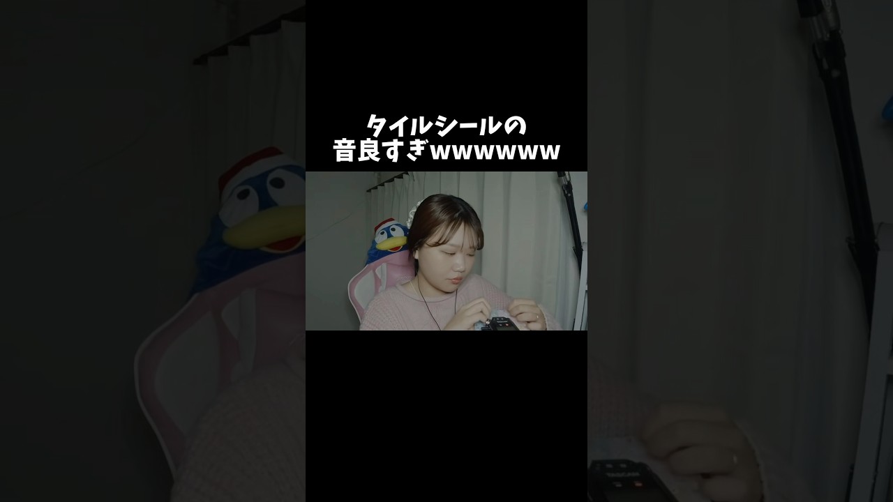 タイルシールの音良すぎwwwwww