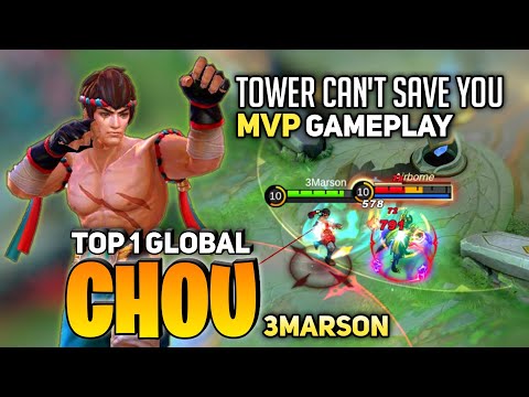 Freestyle Chou MVP Gameplay [ Top 1 Global Chou ] BY 3Marson - Mobile legends