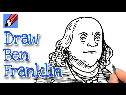 How to draw Benjamin Franklin Real Easy for July 4th