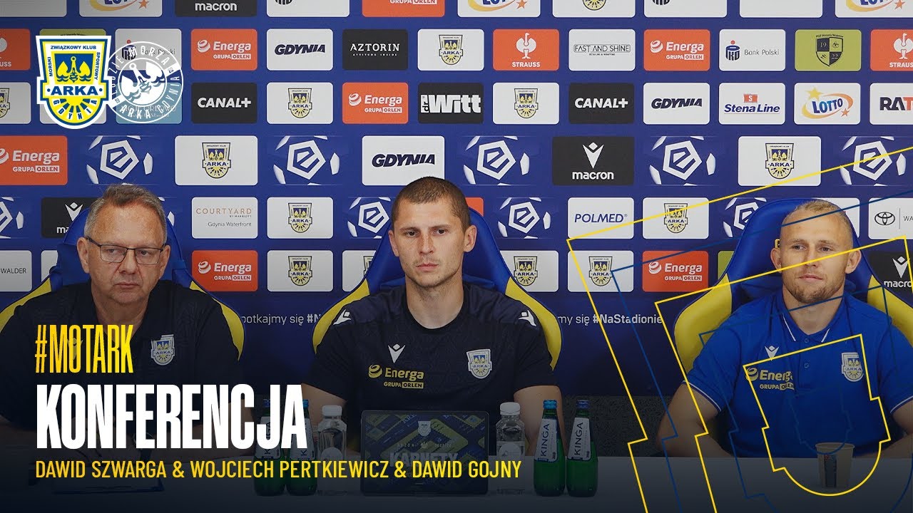 WOJCIECH PERTKIEWICZ, DAWID SZWARGA I DAWID GOJNY PRZED MECZEM