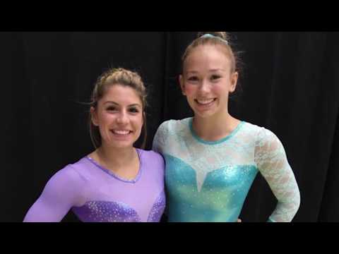 Les trampolinistes Sophiane Méthot et Sarah Milette, étudiante-athlète au Collège de Maisonneuve