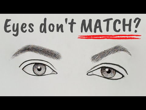 How to Draw SYMMETRICAL EYES