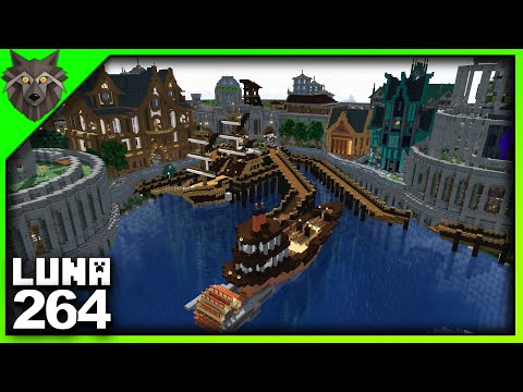 MINECRAFT Survival 264 | Nether Storage Build & Lower Waterside District | LUNA SSP Phase 3