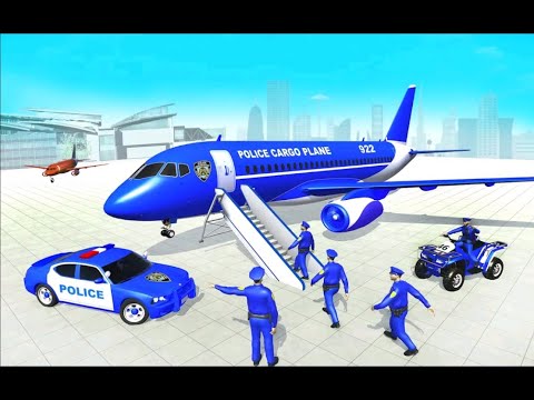 Transporting Grand Police Vehicles in Cargo Ship - Police Motorbike Transporter - Android Gameplay