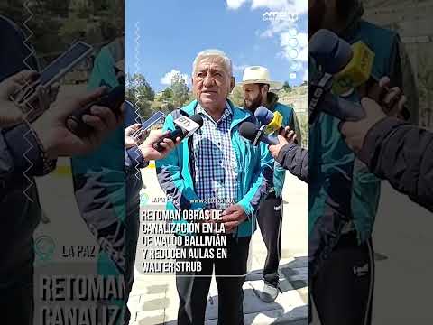 Retoman obras de canalización en la UE Waldo Ballivián y reducen aulas en Walter Strub