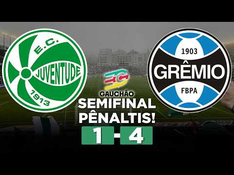 GRÊMIO VENCE O JUVENTUDE NOS PÊNALTIS E ESTÁ NA FINAL DO GAUCHÃO! JUVENTUDE 1 (1 x 4) 1 GRÊMIO