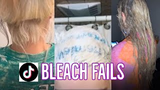 TikTok Hair Bleach Fails Compilation #hairfail #bleachfail #tiktok