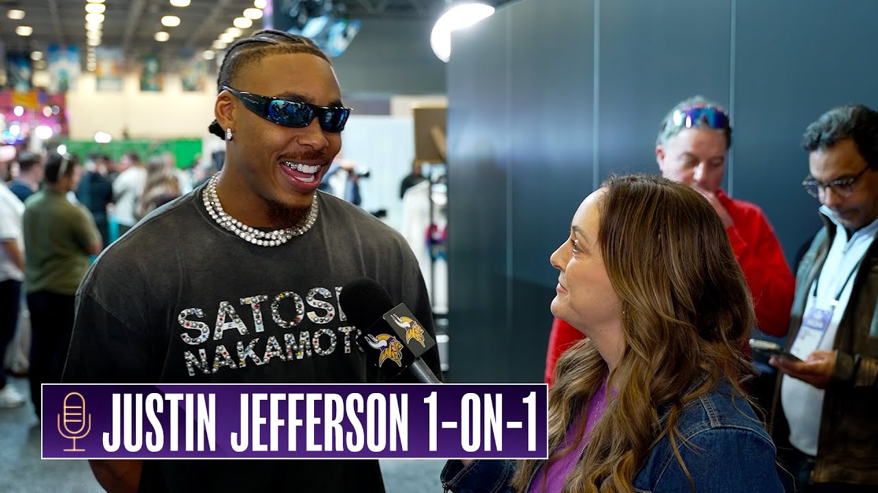 Justin Jefferson Talks Offseason Training Plan, Expanding His Brand, Super Bowl Radio Row & More
