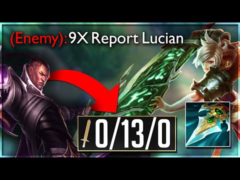 Enemy REGRETS picking Lucian Top against my Riven! PROWLER'S CLAW RIVEN IS BROKEN!! | General Sniper