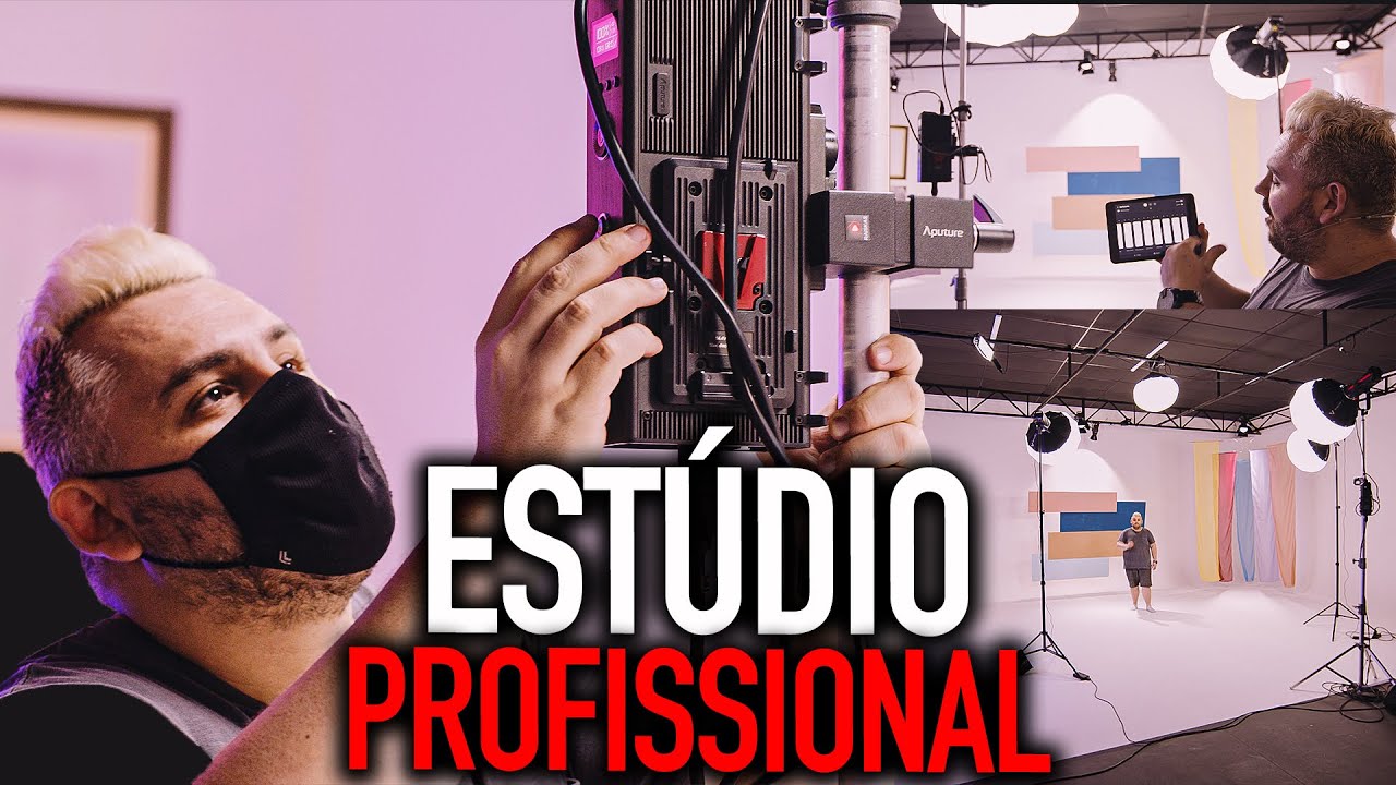 Conhecendo um estúdio profissional e um set de filmagem