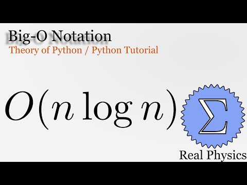Big O Notation Theory of Python Python Tutorial
