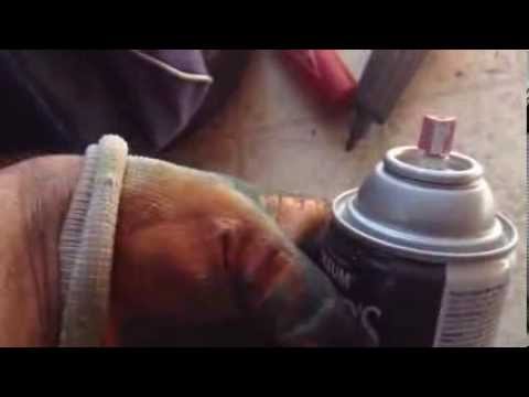 HOW TO UNCLOG SPARY PAINT CAN, NOT JUST NOZZLE BUT CAN ITSELF TOO