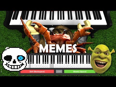 I played Meme Songs on the ROBLOX PIANO!
