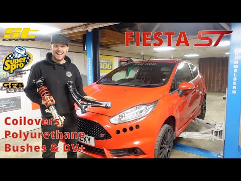 Fitting Coilovers, Polyurethane Bushes & GFB DV+ - Ford Fiesta ST180 Track Race Car