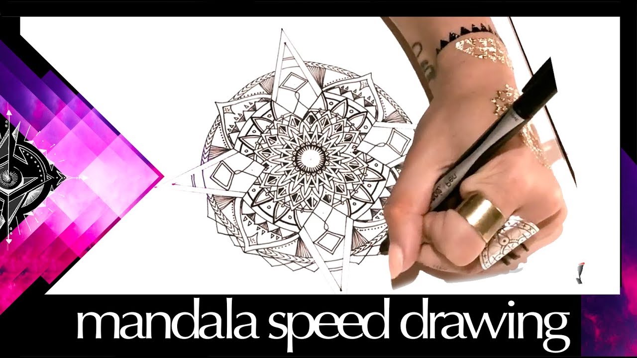 Mandala Speed Drawing Timelapse - Morgan Joanel