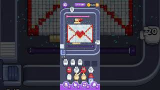 Pixel Flow — hard level 284 (letter with heart)