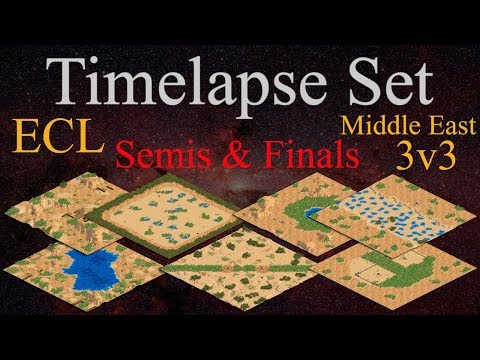 AoE II Timelapse // Semifinals & Grand Finals // ECL Middle East 3v3 Bo5